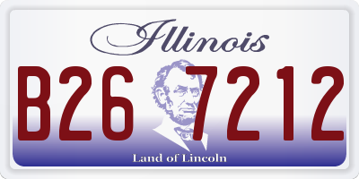 IL license plate B267212