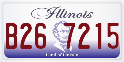IL license plate B267215