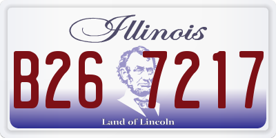 IL license plate B267217