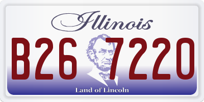 IL license plate B267220