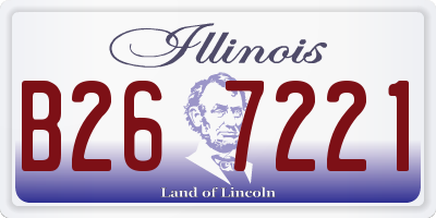 IL license plate B267221