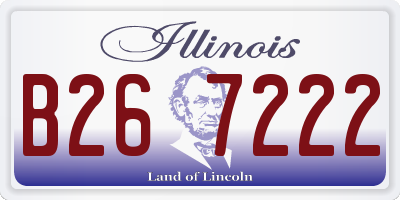 IL license plate B267222