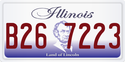 IL license plate B267223