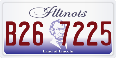 IL license plate B267225
