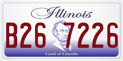 IL license plate B267226