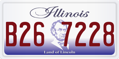 IL license plate B267228