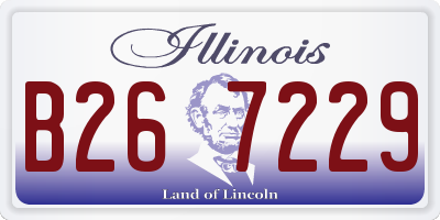 IL license plate B267229
