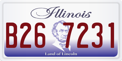 IL license plate B267231