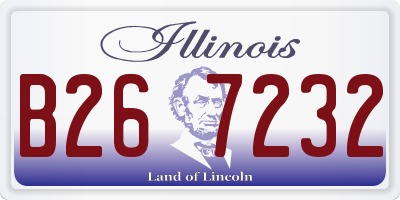 IL license plate B267232