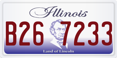 IL license plate B267233