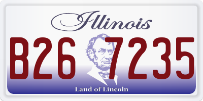 IL license plate B267235