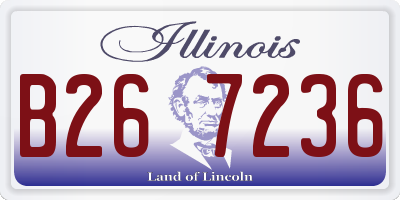 IL license plate B267236
