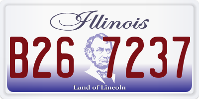 IL license plate B267237