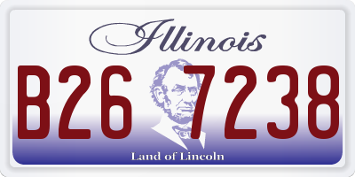 IL license plate B267238