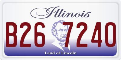 IL license plate B267240