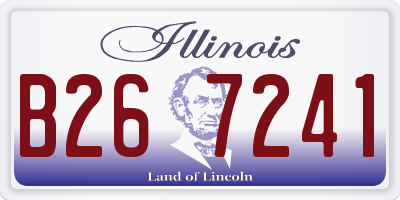 IL license plate B267241