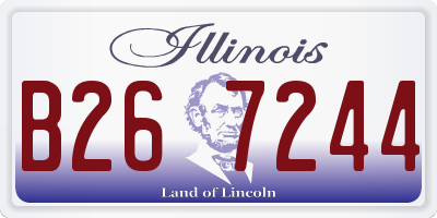IL license plate B267244