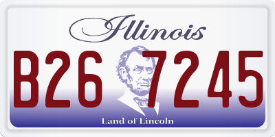IL license plate B267245