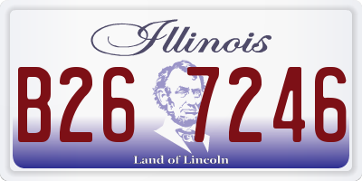 IL license plate B267246
