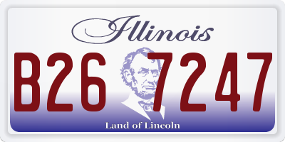 IL license plate B267247
