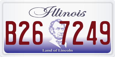 IL license plate B267249