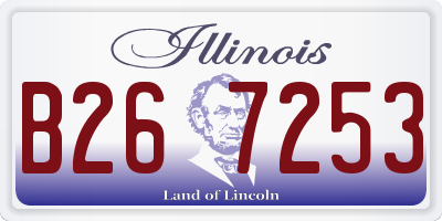 IL license plate B267253
