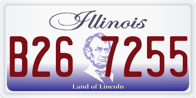 IL license plate B267255