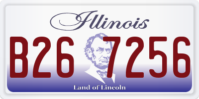 IL license plate B267256