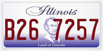 IL license plate B267257