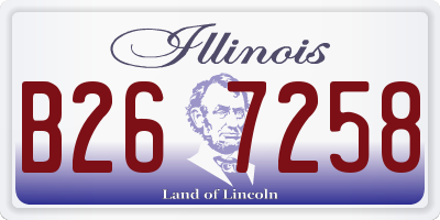 IL license plate B267258