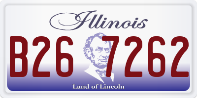 IL license plate B267262