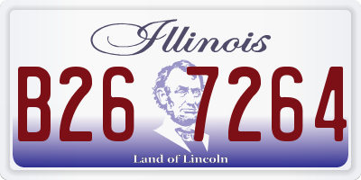 IL license plate B267264