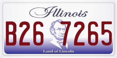 IL license plate B267265