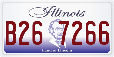 IL license plate B267266