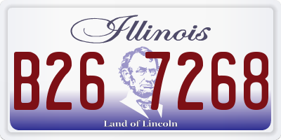 IL license plate B267268