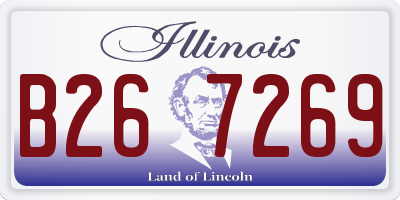 IL license plate B267269