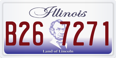 IL license plate B267271