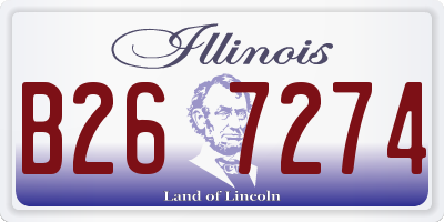 IL license plate B267274
