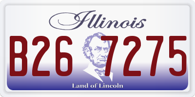 IL license plate B267275