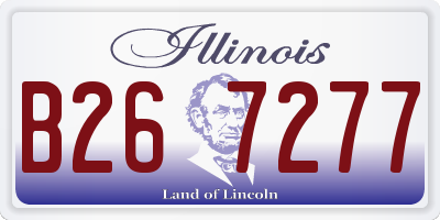 IL license plate B267277