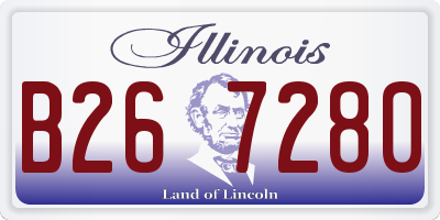 IL license plate B267280
