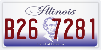 IL license plate B267281