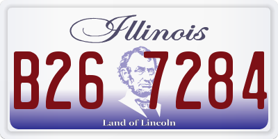 IL license plate B267284