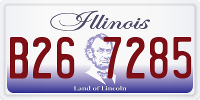IL license plate B267285