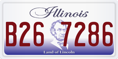 IL license plate B267286