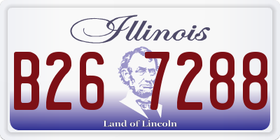 IL license plate B267288
