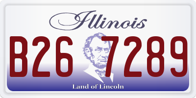 IL license plate B267289