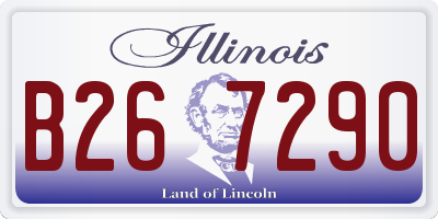 IL license plate B267290