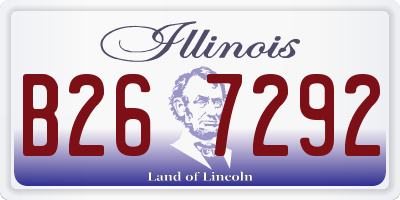 IL license plate B267292