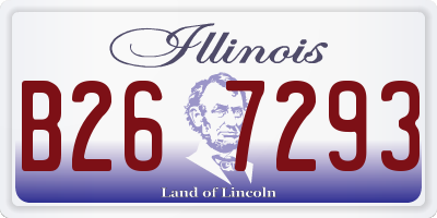 IL license plate B267293